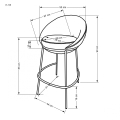 H118 hoker Halmar popielaty