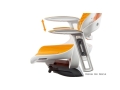 Fotel Biurowy Unique WAU Elastomer - BIAŁY/MANGO (1)