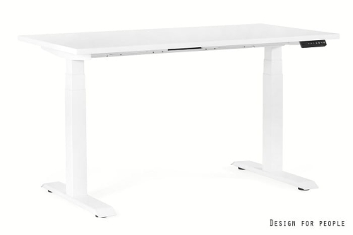 Biurko elektryczne Unique FIGHTER 140X70 biały/blat biały
