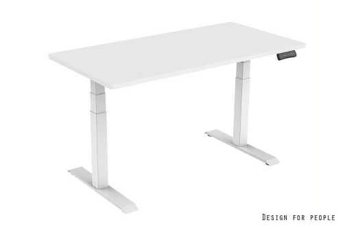 Biurko elektryczne Unique GROW 140X70 biały/blat walnut