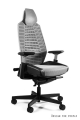 Fotel Biurowy Unique RONIN - BIAŁY/ELASTOMER TPE-8 SZARY, SIATKA RS02 SZARA