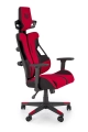 NITRO 2 fotel gabinetowy Halmar tkanina, czerwony / czarny