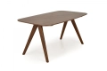 MIGUEL stół, Halmar blat - orzechowy, noga - orzechowy