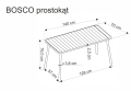 BOSCO stół prostokąt  biały (1p=1szt)