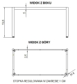 NY-A057/76/O - 76x76 cm, czarny