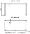 NY-A057/136/K - 136x66 cm, czarny
