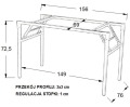 NY-A024 - 156x76 cm, czarny