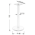 NY-B005/110 - ∅ 46 cm, chrom