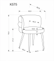 K575 krzesło popielaty