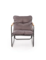 HUDSON, zestaw ogrodowy ( sofa, fotel 2x, ława ), popielaty / brązowy 