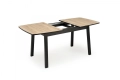 BARRIL stół rozkładany 130-170x80x72 cm dąb artisan/czarny (2p=1szt)