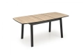 BARRIL stół rozkładany 130-170x80x72 cm dąb artisan/czarny (2p=1szt)