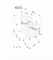 K572 krzesło popielaty (1p=2szt)