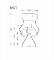 K573 krzesło popielaty (1p=2szt)
