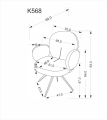 K568 krzesło cynamonowy (2p=2szt)