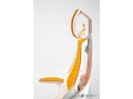 Fotel Biurowy Unique WAU Elastomer - BIAŁY/MANGO