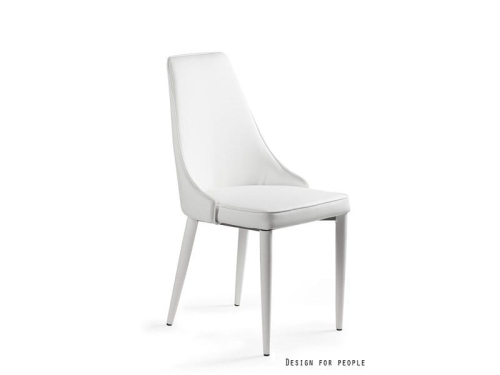 Krzesło Metalowe Unique SETINA białe