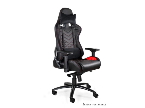 Fotel gamingowy Unique DYNAMIQ V3 CZARNY-CZERWONY