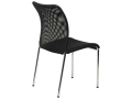 Krzesło Metalowe Konferencyjne XR MONTER chrom czarny