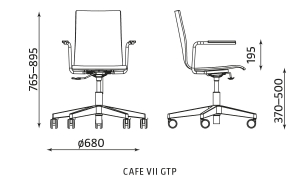 Krzesło Nowy Styl CAFE VII GTP A PLUS