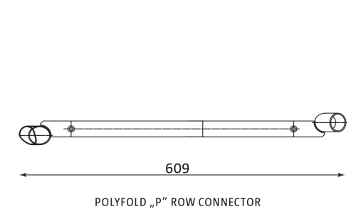 Krzesło Nowy Styl POLYFOLD "P" łącznik rzędów