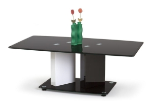 Ława Halmar DEBRA biało-czarna 