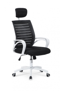 Fotel Pracowniczy Halmar SOCKET biało-czarny 