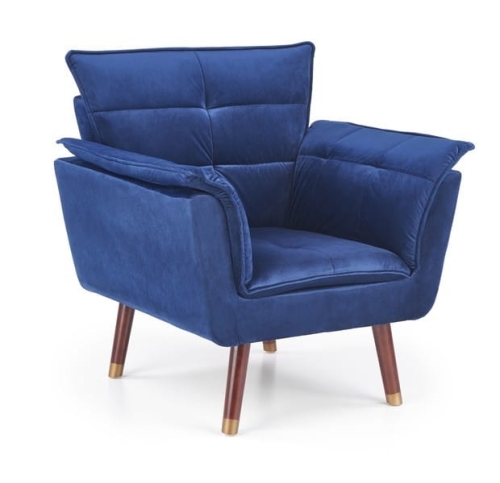 fotel wypoczynkowy Halmar REZZO granatowy