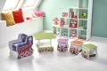 taboret Halmar LOKOMO fioletowy