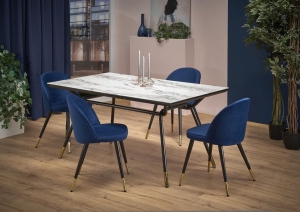 Stół Halmar GLAMOUR blat marmur 