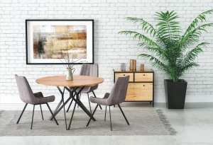 Stół Halmar PIXEL2 dąb złoty czarny