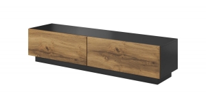 szafa RTV Halmar  LIVO RTV 160 antracyt dąb votan