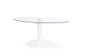 stół Halmar CORAL biały bezbarwny
