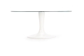 stół Halmar CORAL biały bezbarwny