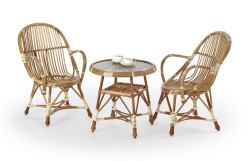 Stół Wiklinowy Halmar WICKER  Naturalny 
