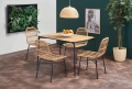 Krzesło Halmar K401 czarny naturalny