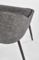 krzesło Halmar K406 ciemny popielaty 