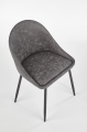 krzesło Halmar K406 ciemny popielaty 