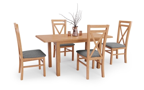 Stół Halmar DINNER 120/158 dąb craft