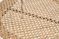 KAMPA Stolik Halmar czarny / rattan naturalny 