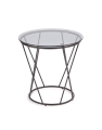 Stolik Halmar MANILA czarny dymiony