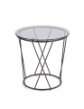 Stolik Halmar MANILA czarny dymiony