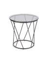 Stolik Halmar MANILA czarny dymiony