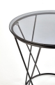 Stolik Halmar MANILA czarny dymiony