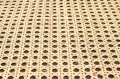 Ława Halmar JAKARTA czarna naturalny rattan 