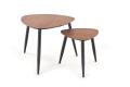 zestaw 2 ław halmar NICEA czarne 