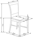 Krzesło Halmar SYLWEK1 dąb sonoma 