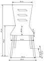 Krzesło Halmar K155  biały 