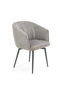 K378 krzesło z funkcją obracania Halmar popielaty