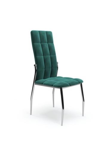 K416 krzesło Halmar ciemny zielony velvet